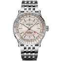 Breitling Navitimer Automatic GMT 41 Watch with Ivory Dial