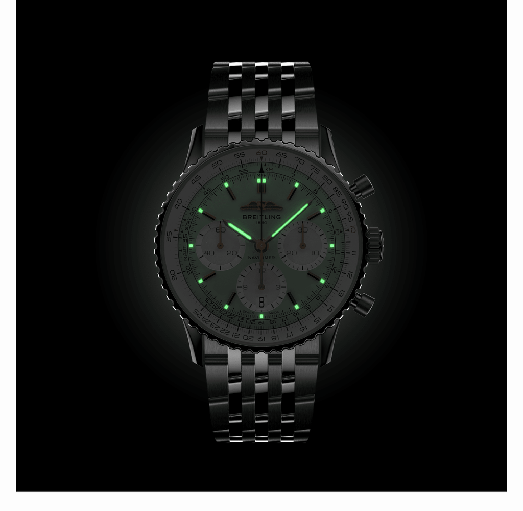 Breitling Navitimer B01 Chronograph 41mm Watch with Mint Green Dial