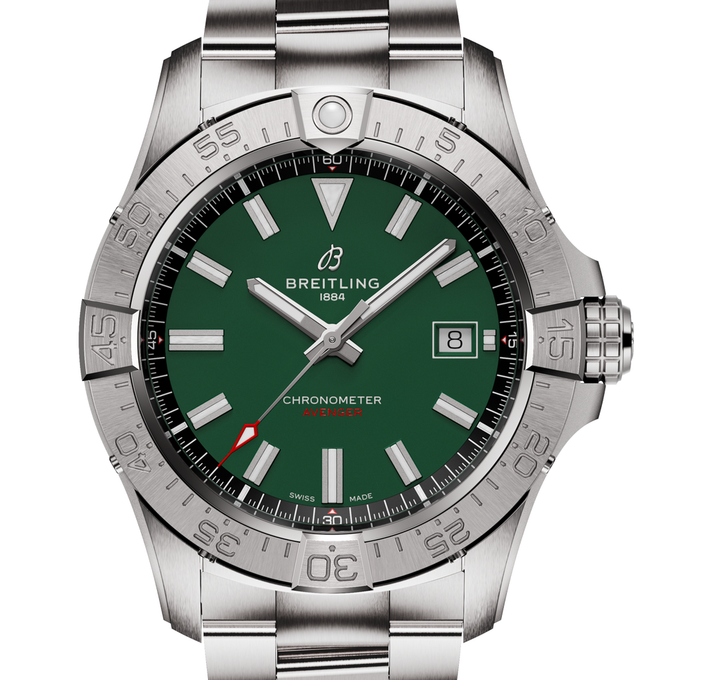 Breitling Avenger Automatic 42 Watch with Green Dial