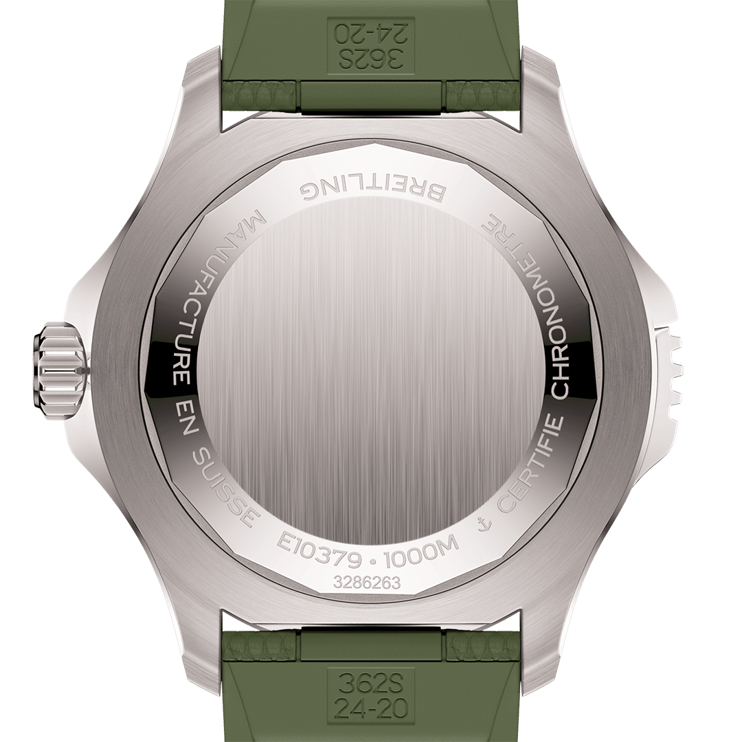Breitling Superocean Automatic 46 Super Diver Watch with Green Camo Dial