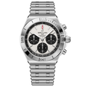 Breitling Chronomat B01 Chronograph 42 Watch with White Panda Dial