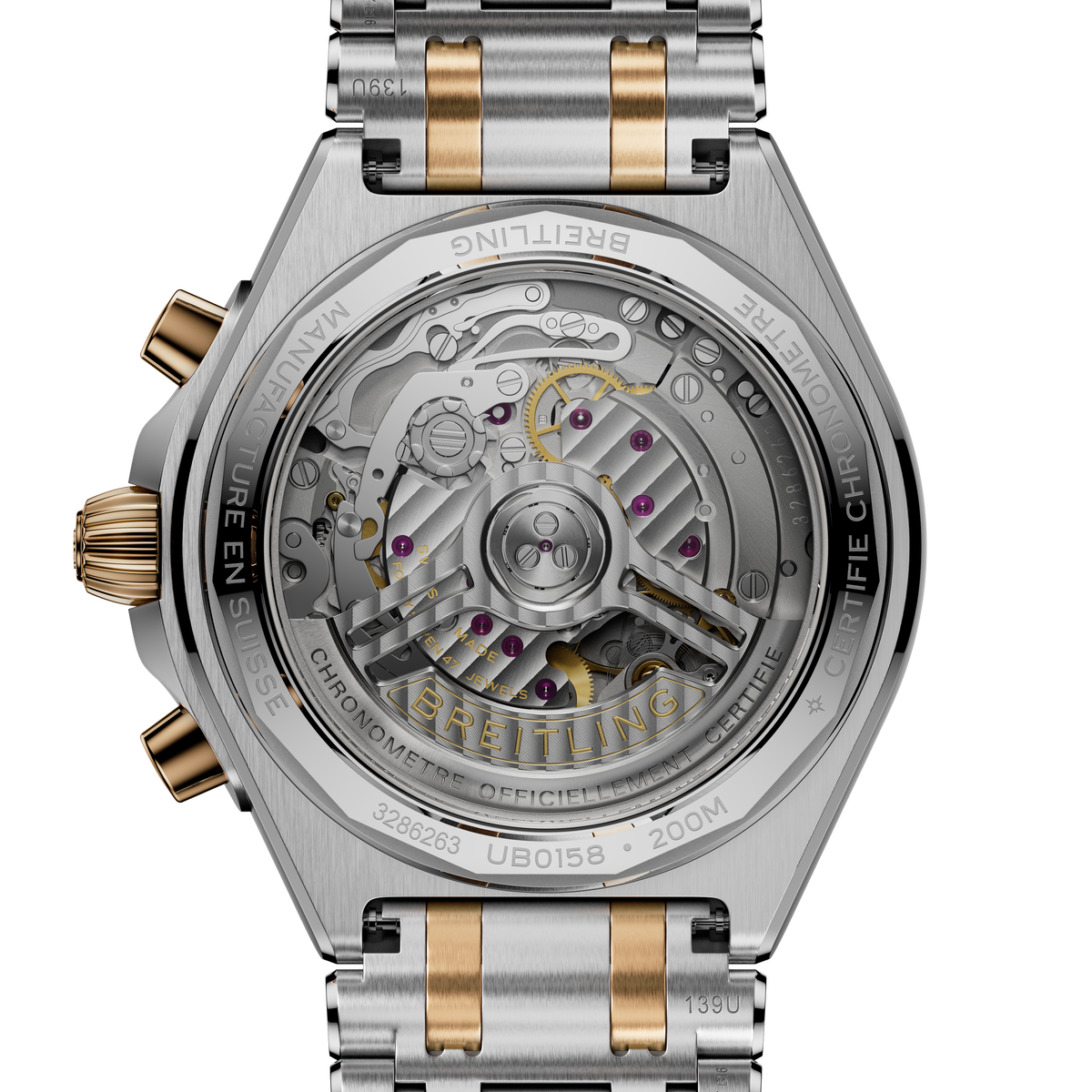 Breitling Chronomat B01 Chronograph 42 Watch with Mixed Metals Bracelet
