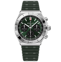 Breitling Chronomat B01 Chronograph 42 Watch with Green Rubber Strap