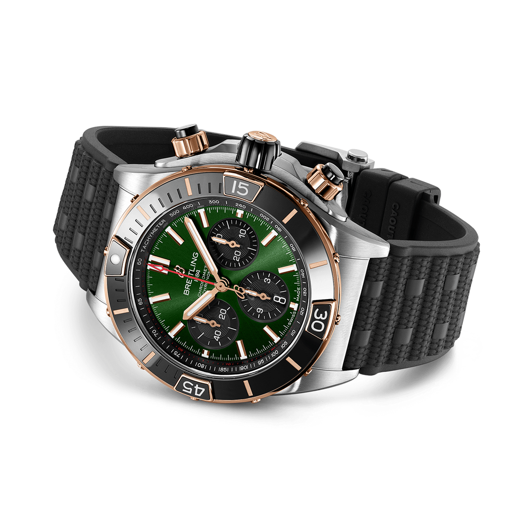 Breitling Super Chronomat B01 44 Watch with Rubber Strap