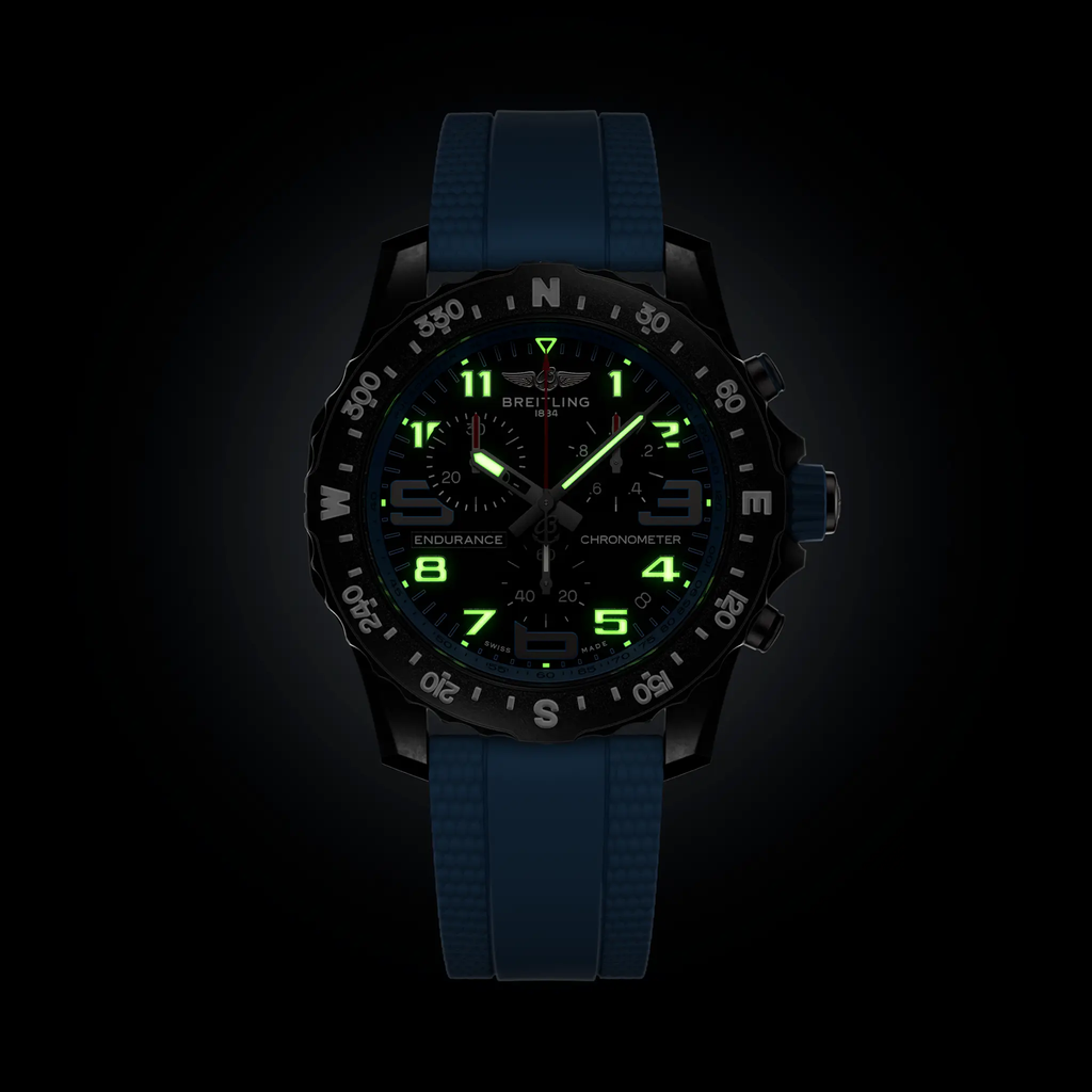Breitling Endurance Pro 44 Watch with Light Blue Strap