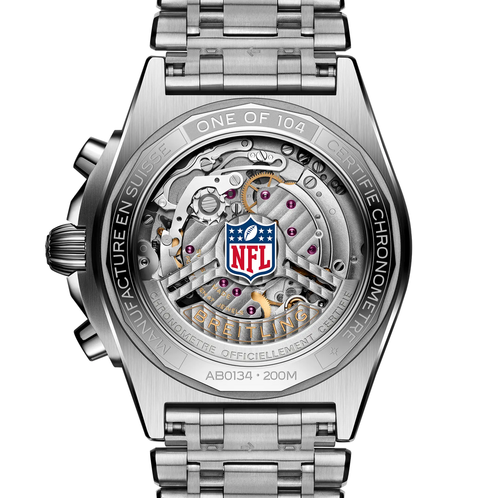 Breitling Chronomat B01 42 NFL Miami Dolphins Edition with Stainless Steel Bracelet