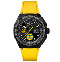 TAG Heuer Formula 1 Chronograph X Senna Watch with Yellow Rubber Strap