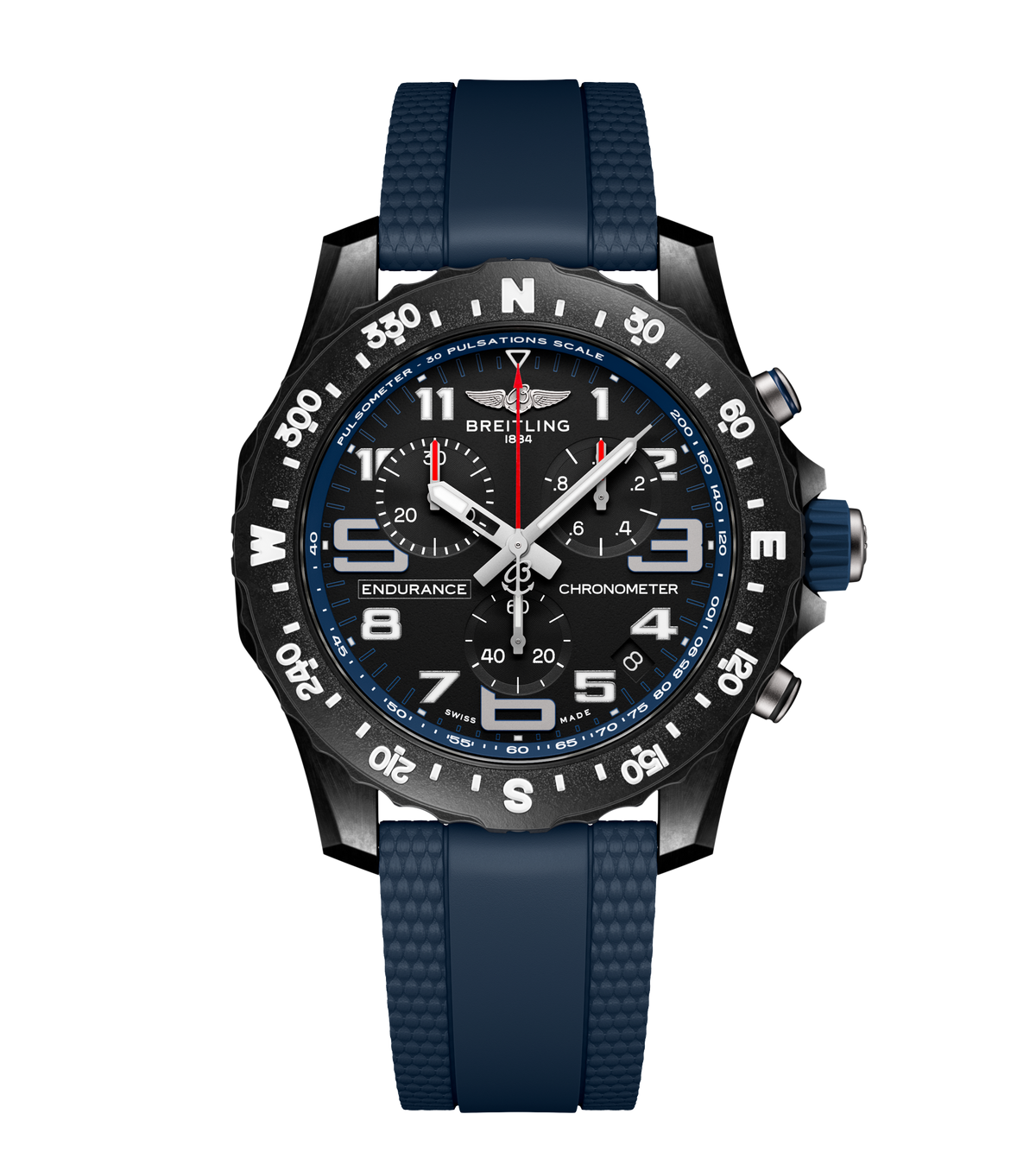 Breitling Endurance Pro 44 Watch with Navy Blue Strap