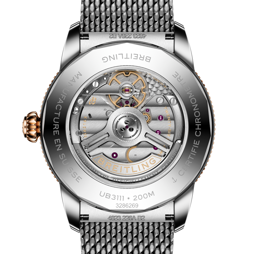 Breitling Superocean Heritage B31 Automatic 42 Watch with Mesh Bracelet