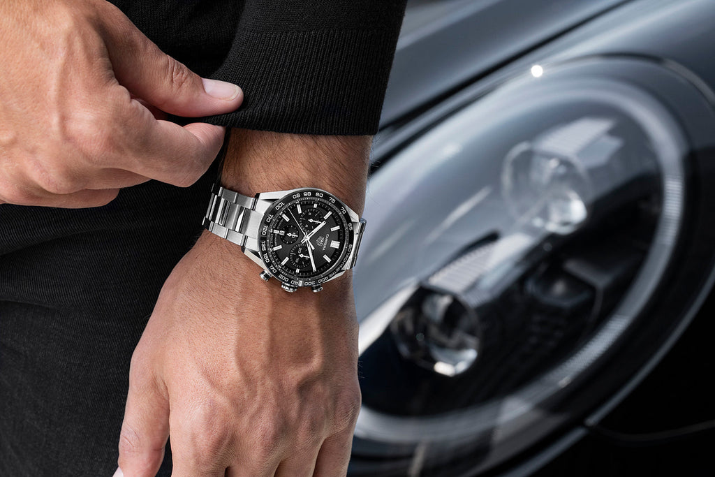 TAG Heuer Carrera Men's Automatic Sport Chronograph 44mm Black Dial Watch